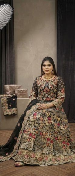 BLACK Rose Maxi Embroidery