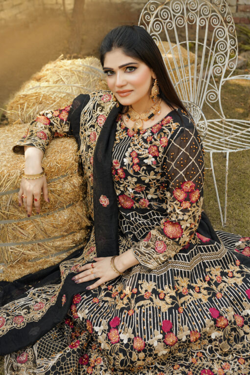 BLACK Rose Maxi Embroidery - Image 3