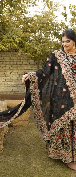BLACK Rose Maxi Embroidery