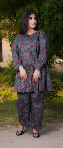 Digital Print Lawn Dress-BR8001