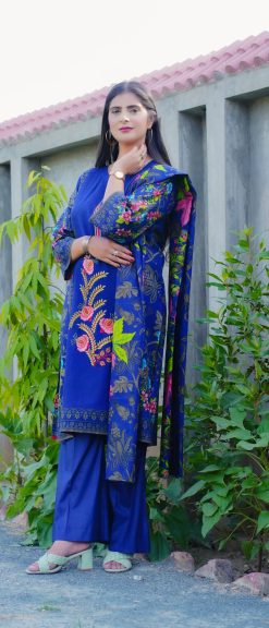 Printed Lawn Dress-BR800