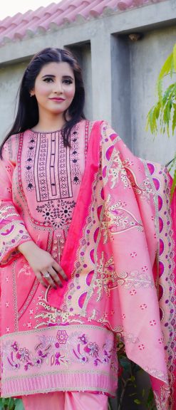 Printed Lawn Dress-BR8001