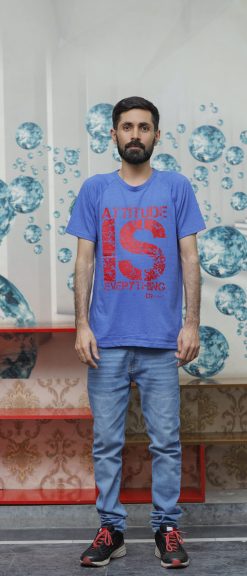 T-Shirt SLOGAN PRINT ATTITUDEH IS EVERYTING