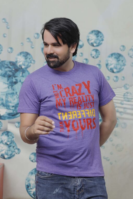 T-Shirt SLOGAN PRINT IM NOT CRAZY