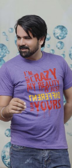 T-Shirt SLOGAN PRINT IM NOT CRAZY