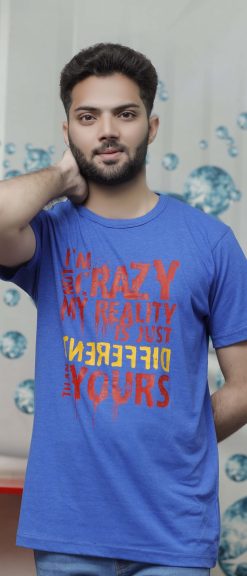 T-Shirt SLOGAN PRINT IM NOT CRAZY