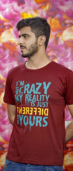 T-Shirt SLOGAN PRINT IM NOT CRAZY