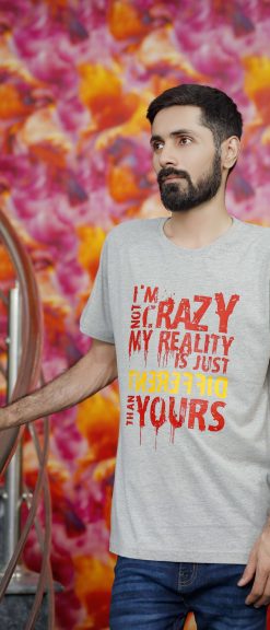 T-Shirt SLOGAN PRINT IM NOT CRAZY
