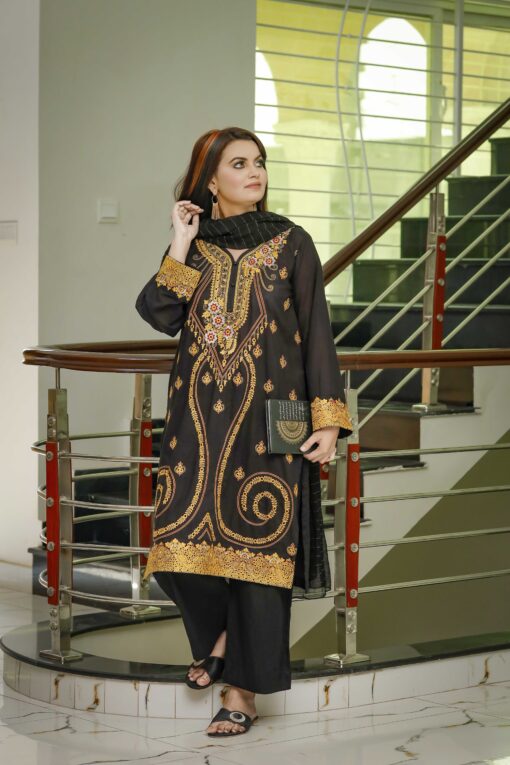 Embroidery Lawn-BR800401-A