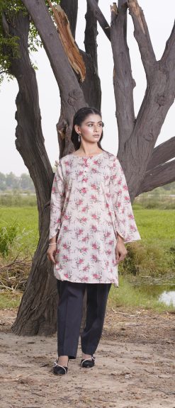 Digital Print Lawn Dress-BR8024