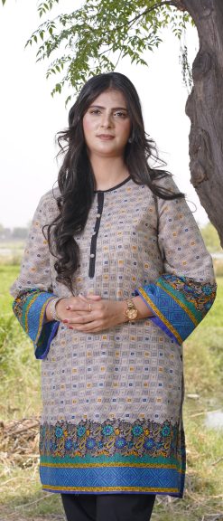 Digital Print Lawn Dress-BR8020