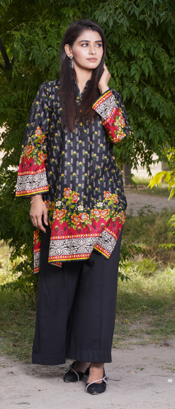 Digital Print Lawn Dress-BR8008