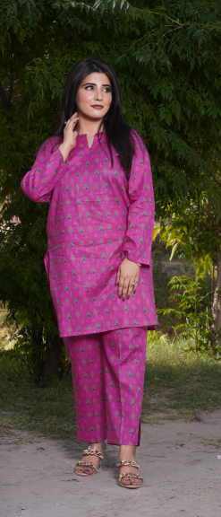 Digital Print Lawn Dress-BR8009