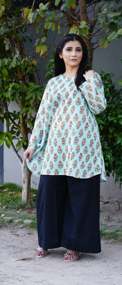 Digital Print Lawn Dress-BR8012