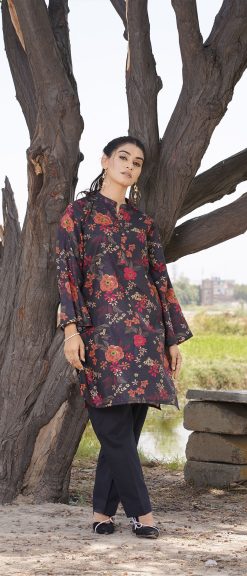 Digital Print Lawn Dress-BR8023